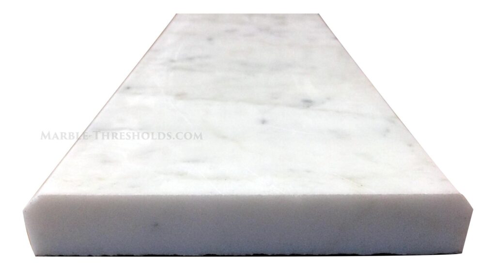 White Carrara Marble Threshold Size 48 x 6 x 3/4