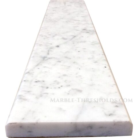 White Carrara Marble Saddle