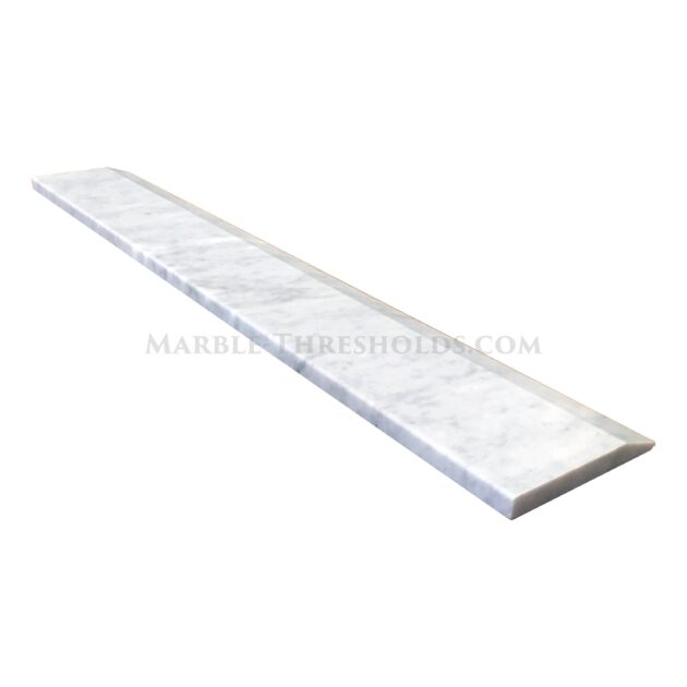 White Carrara Single Hollywood Threshold Saddle