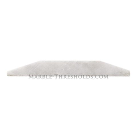 White Carrara Marble double hollywood door threshold