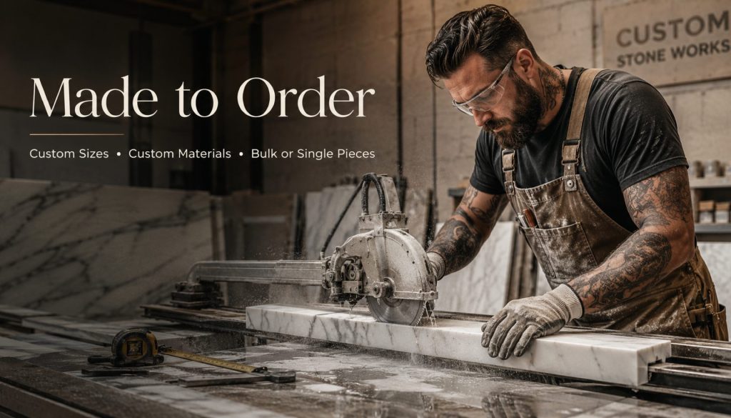 Carrara door thresholds