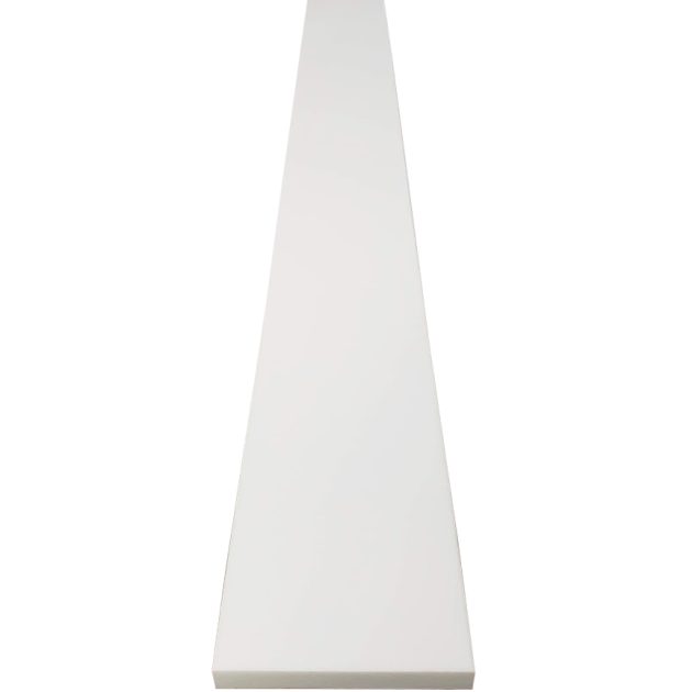 Pure White Quartz Threshold - 24 x 3 x 3/4 inches - Honed, Standard Beveled