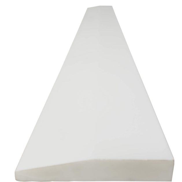 Pure White Quartz Threshold - 24 x 3 x 3/4 inches - Polished, Single Hollywood