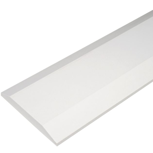 Pure White Quartz Threshold - 24 x 3 x 3/4 inches - Polished, Double Hollywood