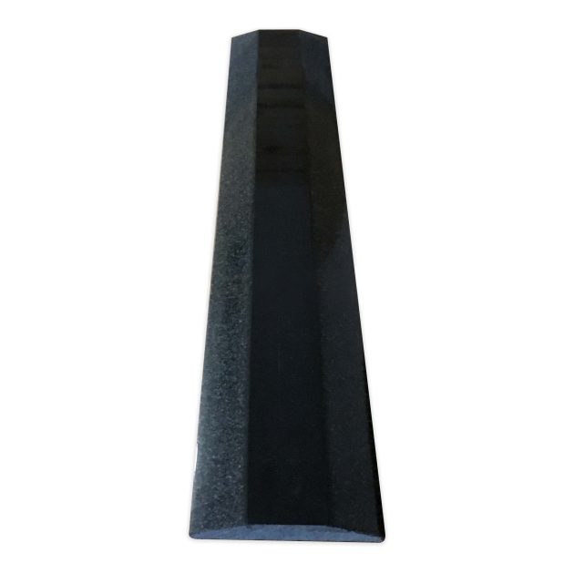 Black Absolute Granite Threshold - 24 x 6 x 3/4 inches - Polished, Double Hollywood
