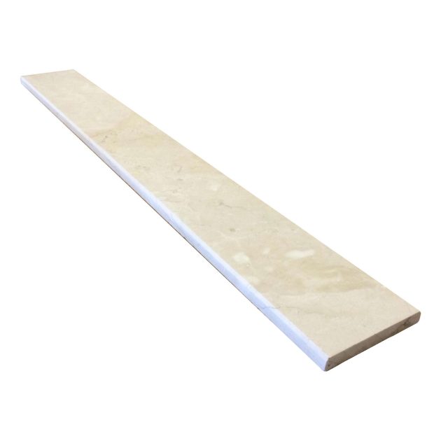 Crema Marfil Marble Threshold - 30 x 4 x 3/4 inch - Polished, Standard Beveled