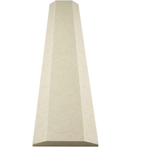 Crema Marfil Marble Threshold - 24 x 3 x 3/4 inch - Honed, Double Hollywood